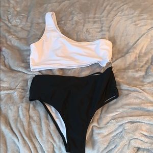 One Shoulder One Piece Swimsuit